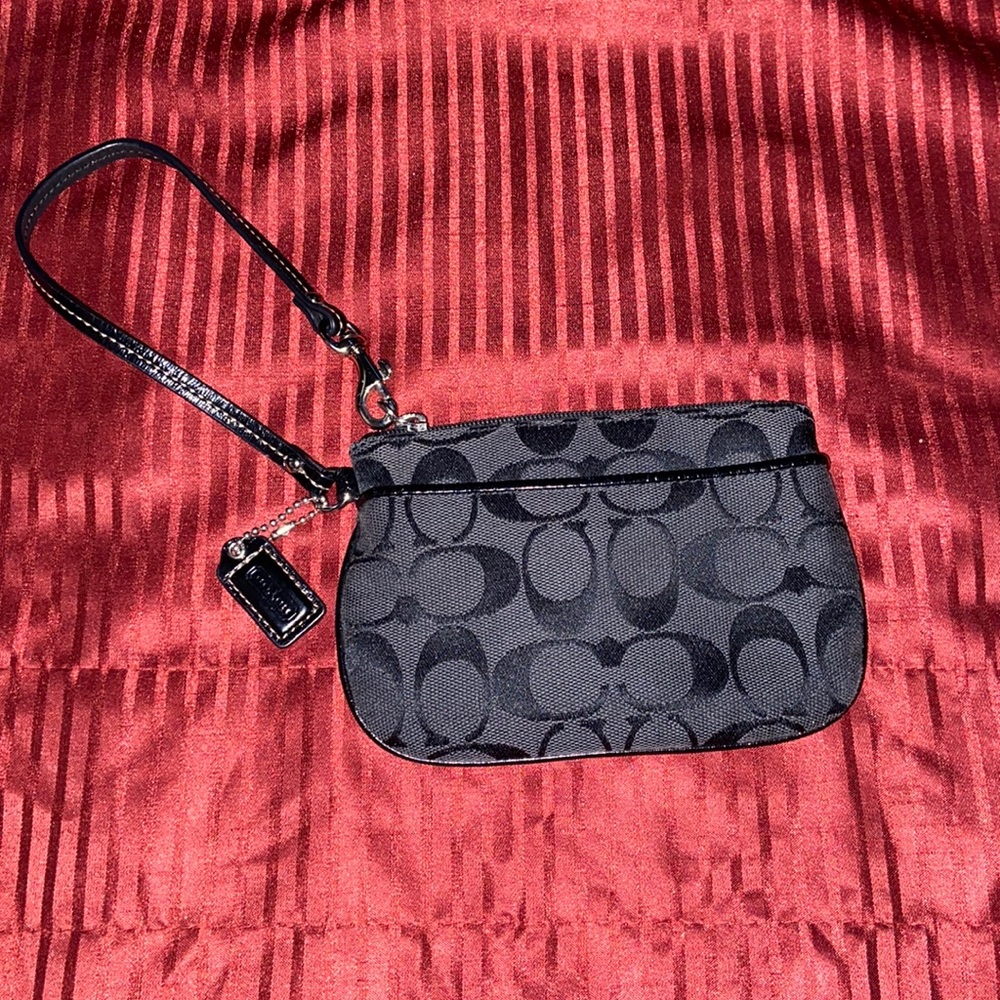 Black Coach Wristlet